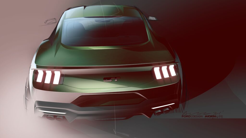 2024 Ford Mustang Design Sketches 